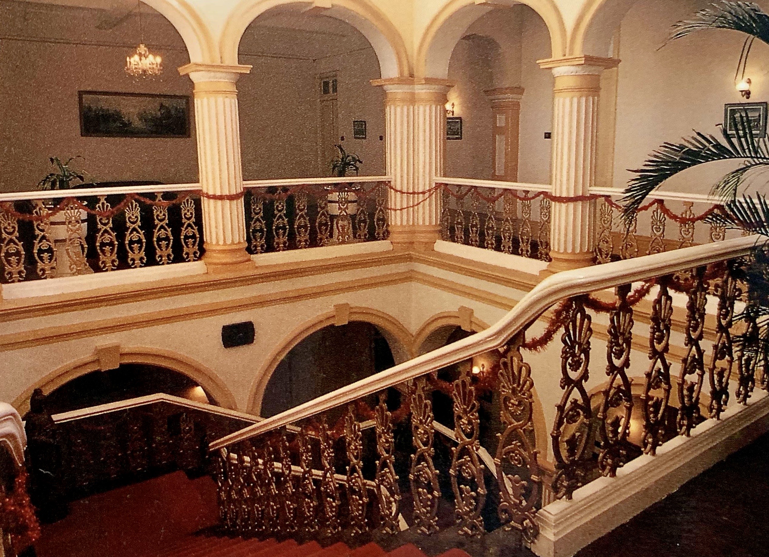 Bela Vista Hotel Interior Staircase Lobby Photo by Eduardo Tome Published by Macao Cultural Institute in 1988