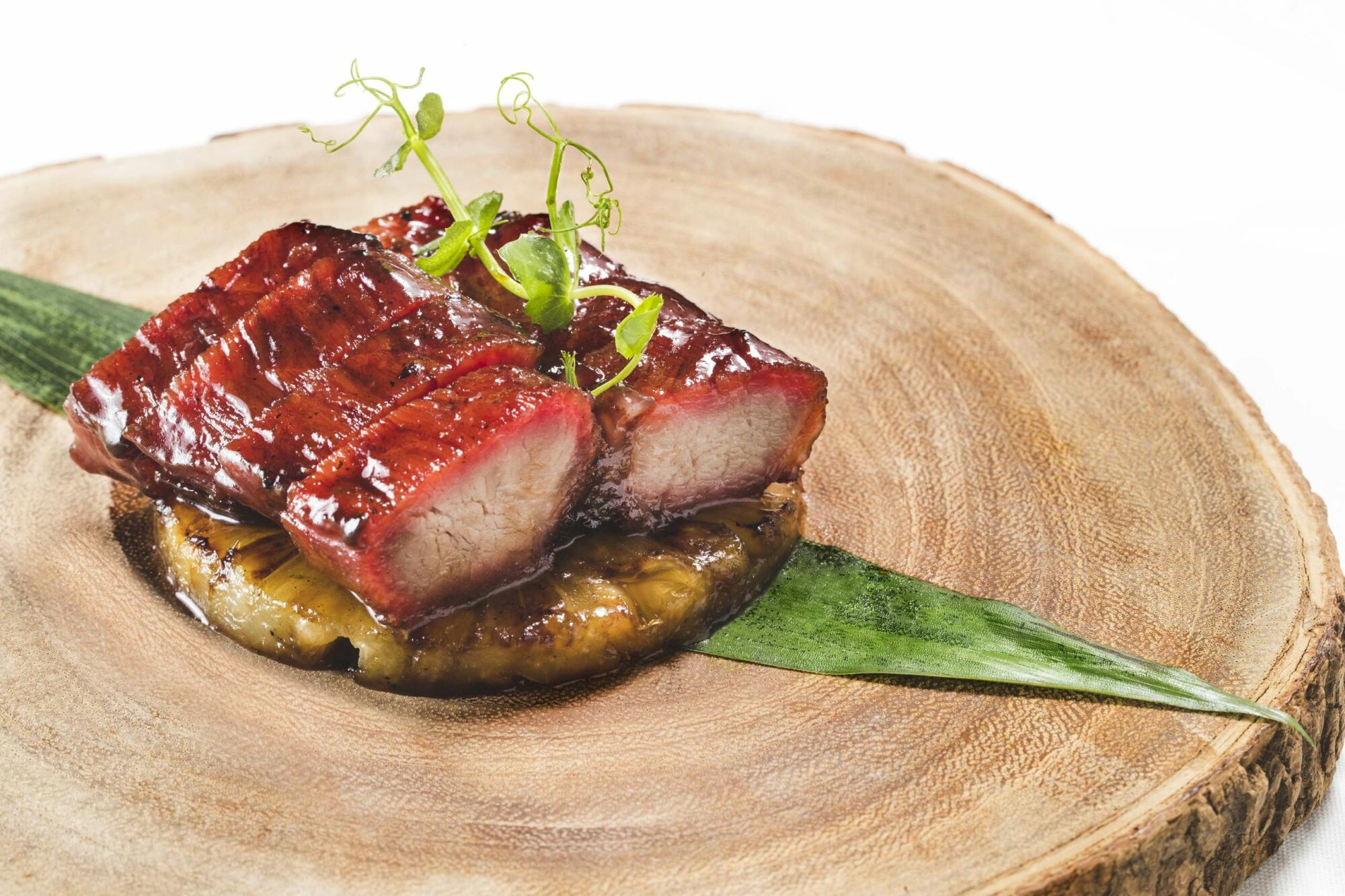 Bi Ying – Barbecued Honey Glazed Iberico Pork with Caramelized Pineapple