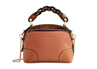 CHLOE Mini Daria bag in Muted Brown