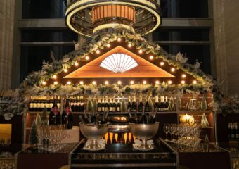 Christmas Chalet Bar Decor Mandarin Oriental Macau