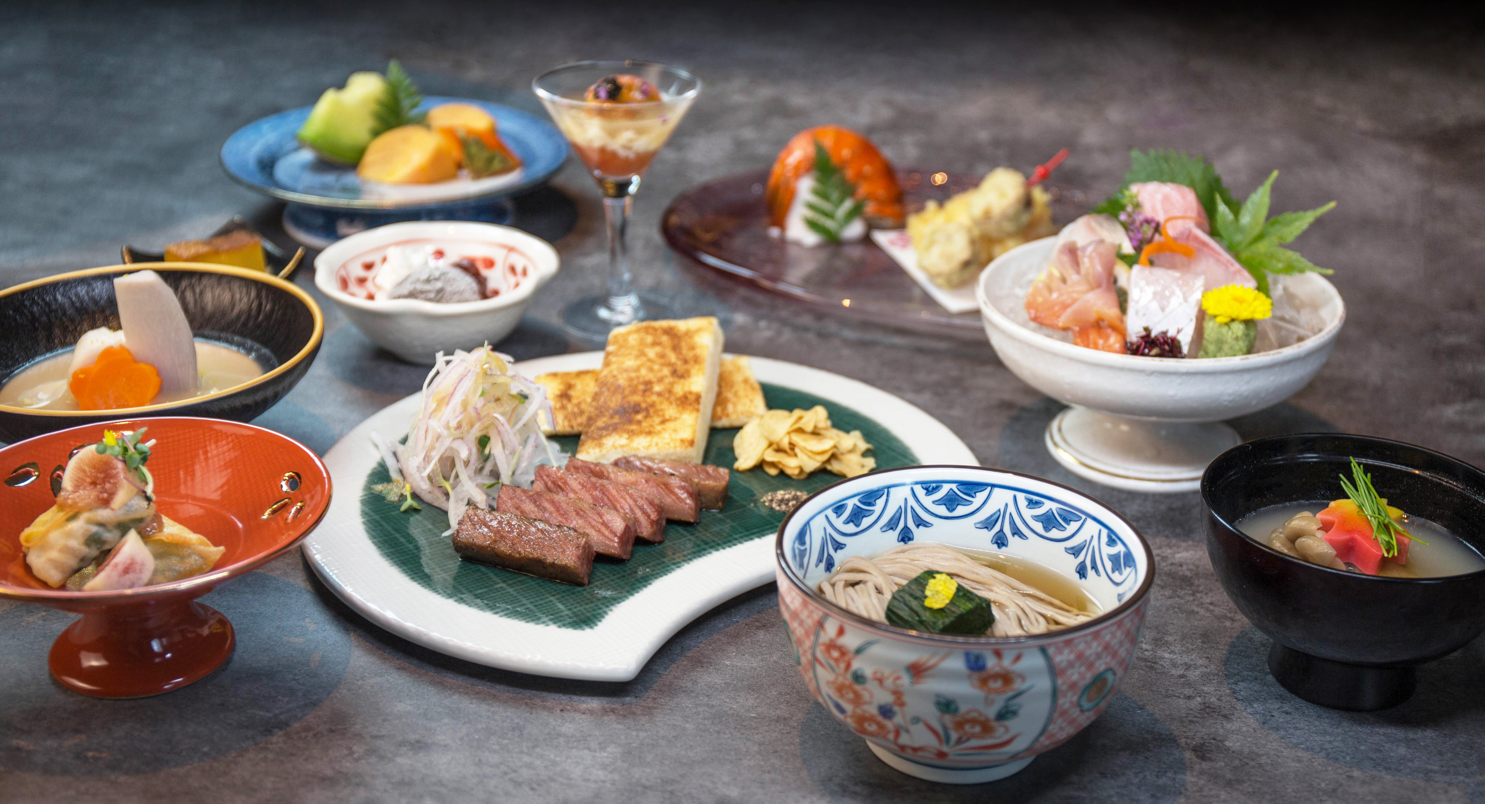 Festive limited Kaiseki blossoms in New Furusato