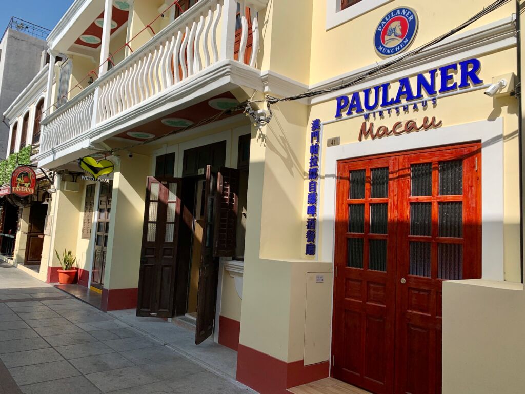 Paulaner Wirtshaus Macau view from street