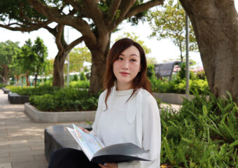 Sandy Leong Portrait in a Garden