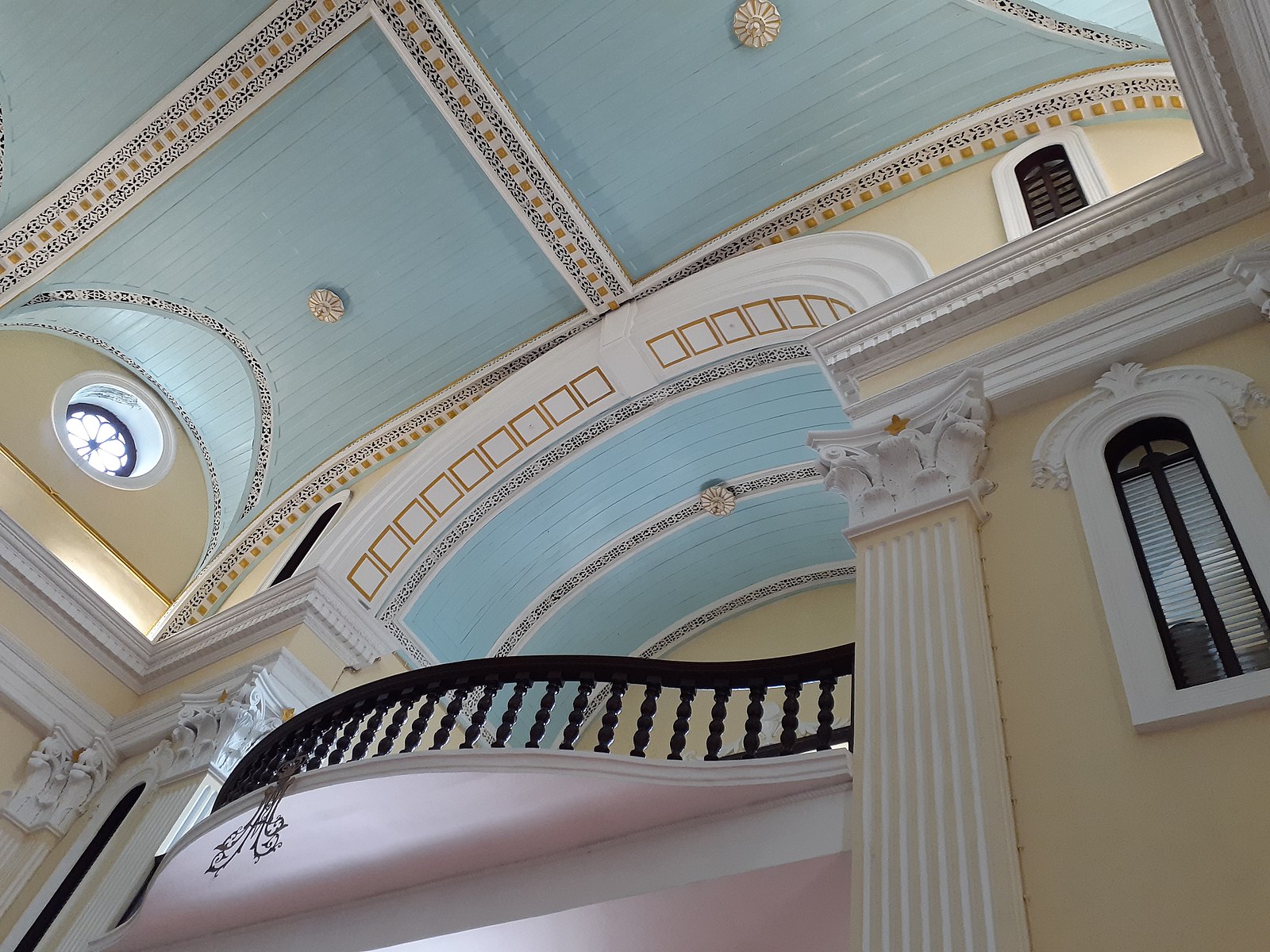 St Lawrence Sao Lourenco Church Turquoise Ceiling