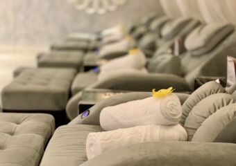 Studio City Vinca Foot Spa Foot Massage Chairs Blurred Background Macau Lifestyle
