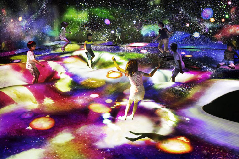 teamLab SuperNature Macao multi jumping universe installation