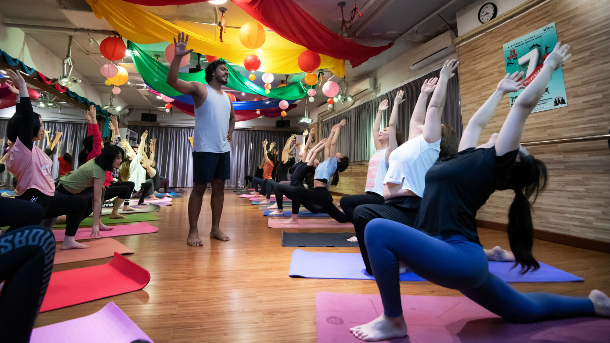 yoga class at v studio