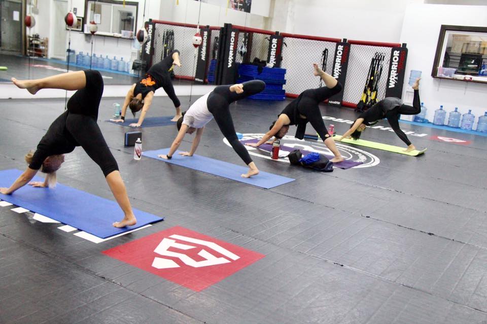 yoga class at warrior fitness macau