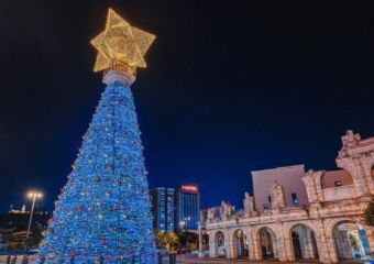 Macau fishermans wharf christmas tree